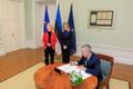 Ursula von der Leyen ja Jens Stoltenberg saabusid Eesti sünnipäevaks visiidile.