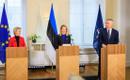 Ursula von der Leyen ja Jens Stoltenberg saabusid Eesti sünnipäevaks visiidile.