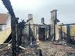 Сгоревшая крыша жилого дома в Вильянди.
