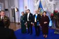 President Ülle Madise ametisse nimetamise puhul algas Kadriorus vastuvõtt.