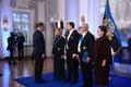 President Ülle Madise ametisse nimetamise puhul algas Kadriorus vastuvõtt.