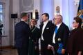 President Ülle Madise ametisse nimetamise puhul algas Kadriorus vastuvõtt.
