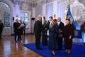 President Ülle Madise ametisse nimetamise puhul algas Kadriorus vastuvõtt.