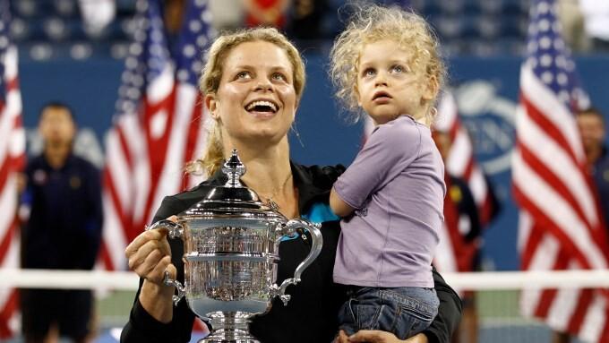 Kim Clijsters koos tütre Jadaga