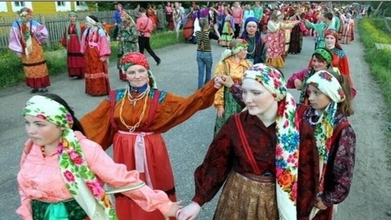 Фольклорный праздник в Коми.