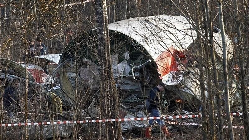 Место крушения самолета Ту-154