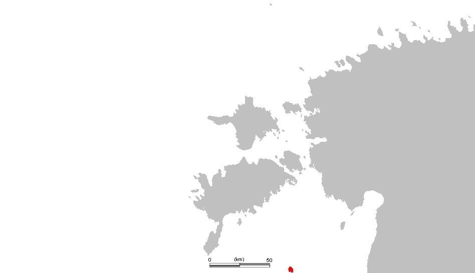 The red dot is Ruhnu