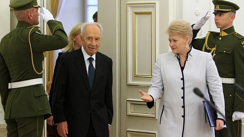 Presidendid Shimon Peres ja Dalia Grybauskaitė 31.