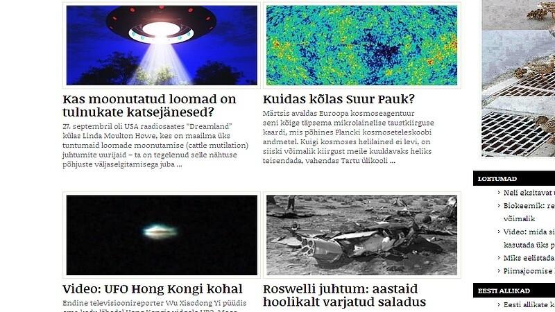 Kuvatõmmis Telgrami rubriigist nimega maaväline telegram.