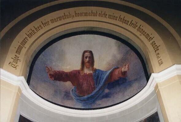 Johann Köleri freskomaal „Tulge minu juurde kõik ...”