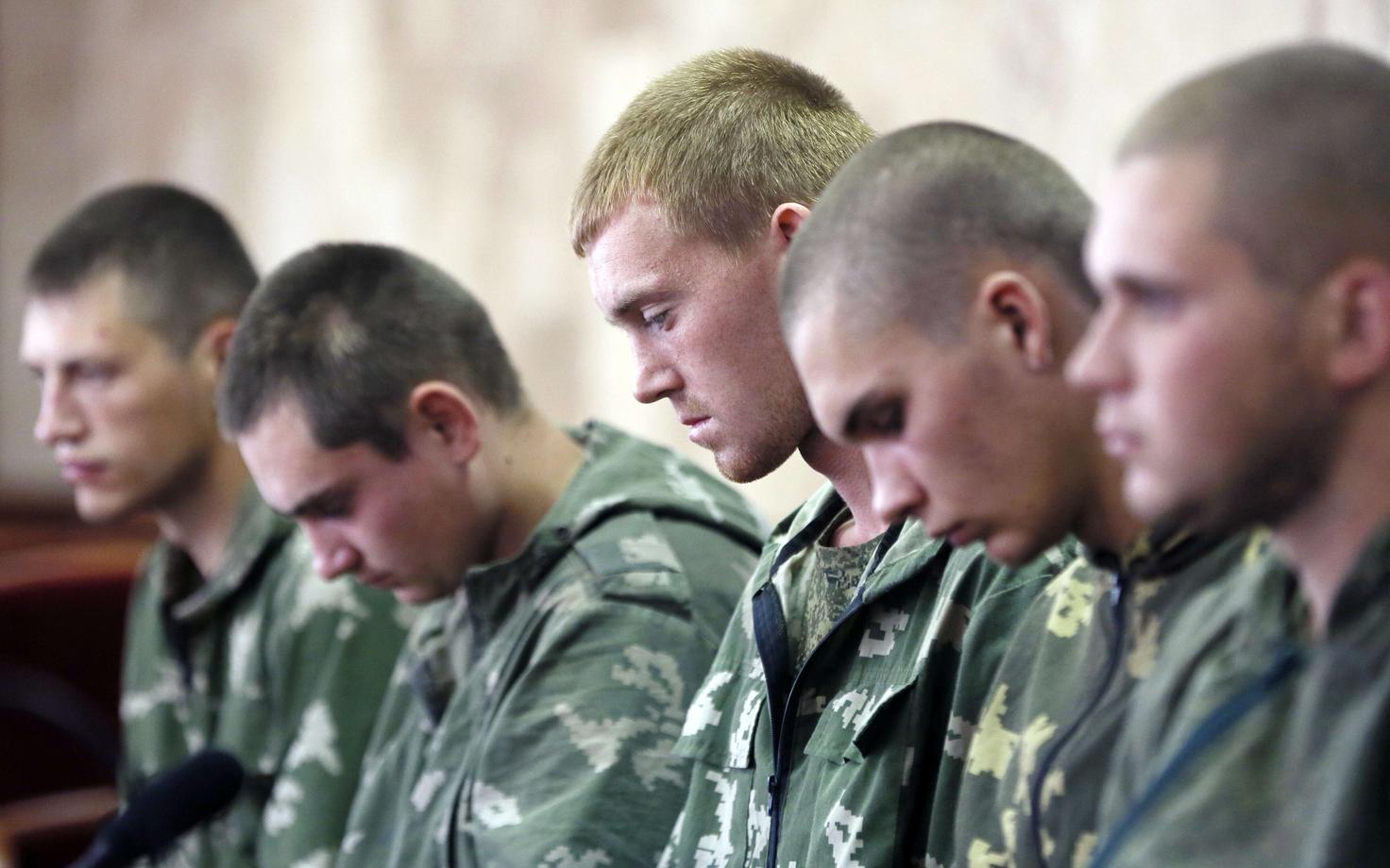 Vene sõdurid, kes püüti kinni Ukraina territooriumilt