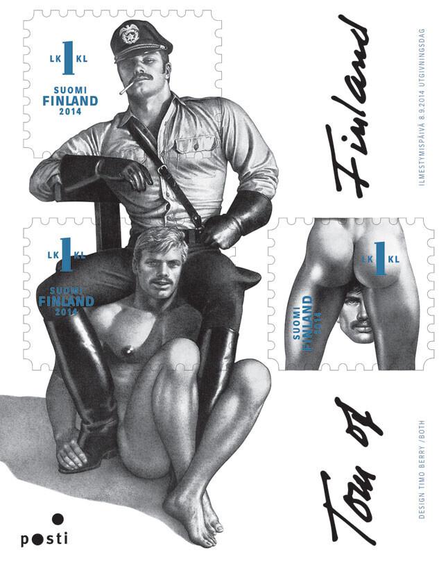 Tom of Finlandile pühendatud Soome postmark