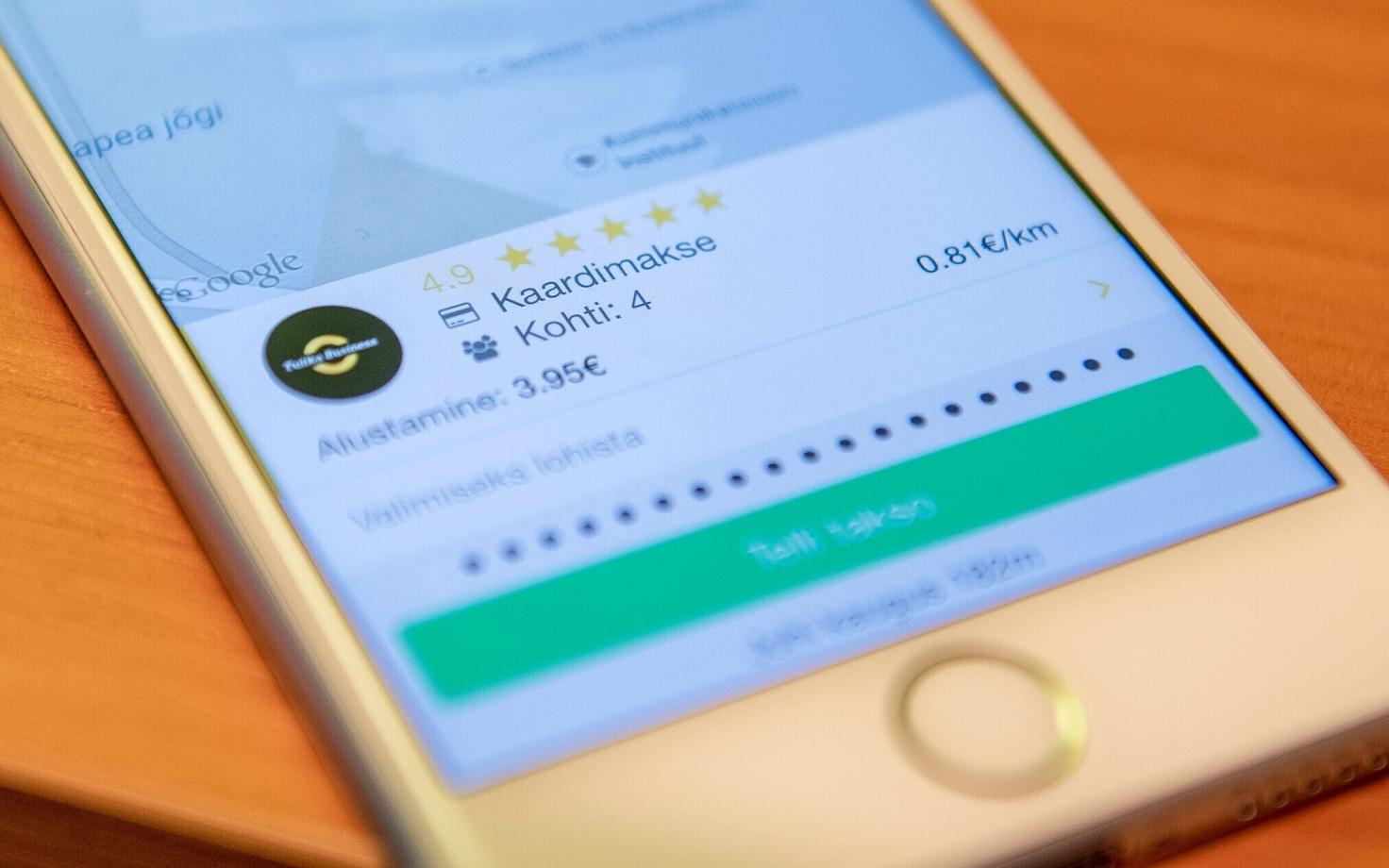 Мобильное приложение Taxify.