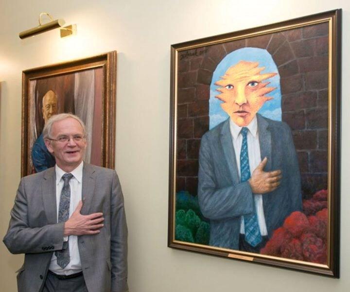 Eiki Nestor ja Jüri Arraku maal temast