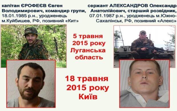 Kapten Jevgeni Jerofejev ja seersant Aleksandr Aleksandrov