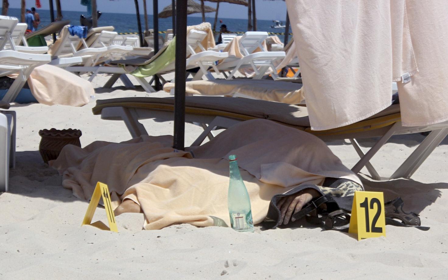 Tapetud turistid Sousse rannas