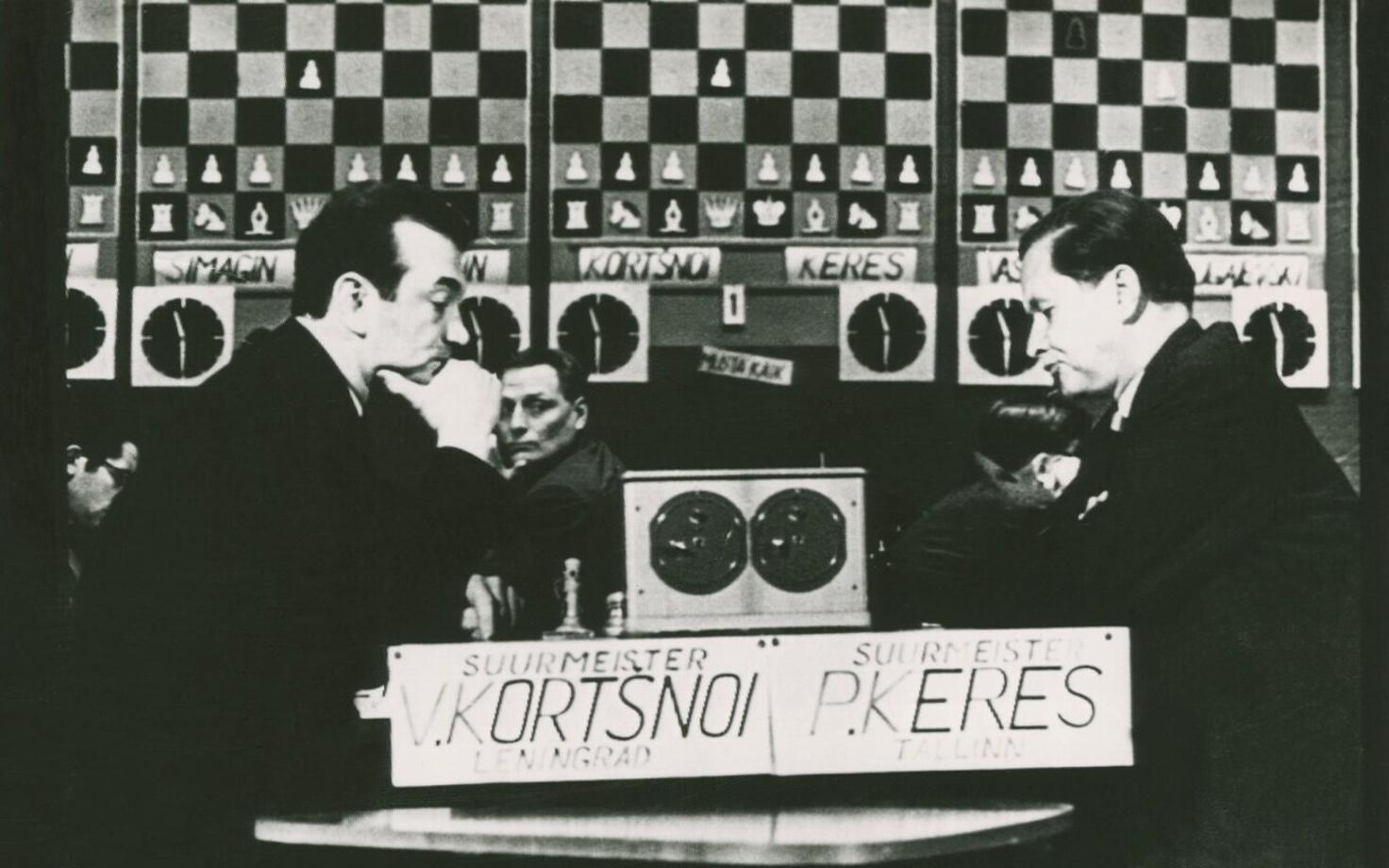 Chess championships with chess players Viktor Korchnoi and Paul Keres