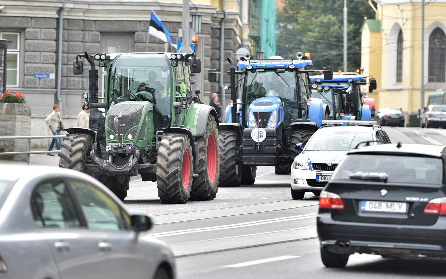Põllumeeste meeleavaldus Tallinnas 2015. aastal.