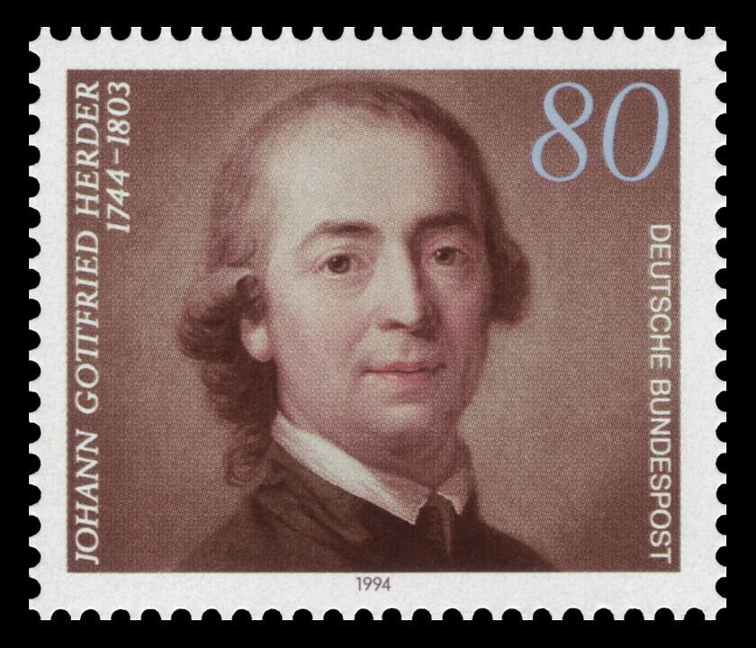Johann Gottfried Herder Saksa postmargil.