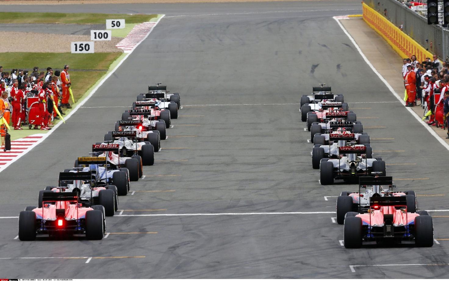 Vormel-1 sarja Suurbritannia GP start 2015. aastal