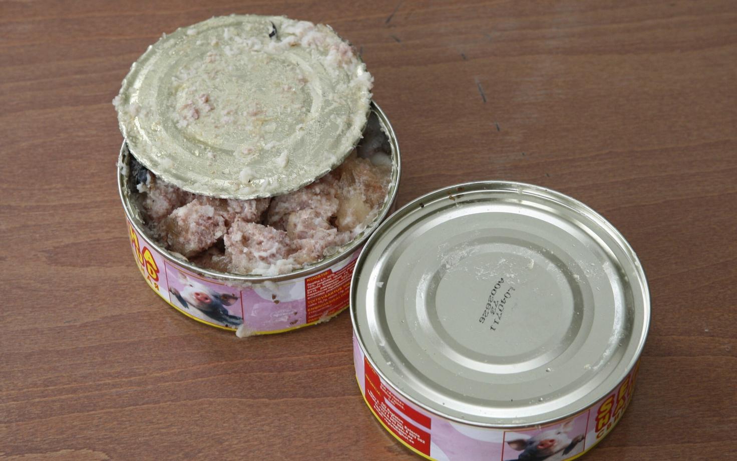 Консервы из свинины.