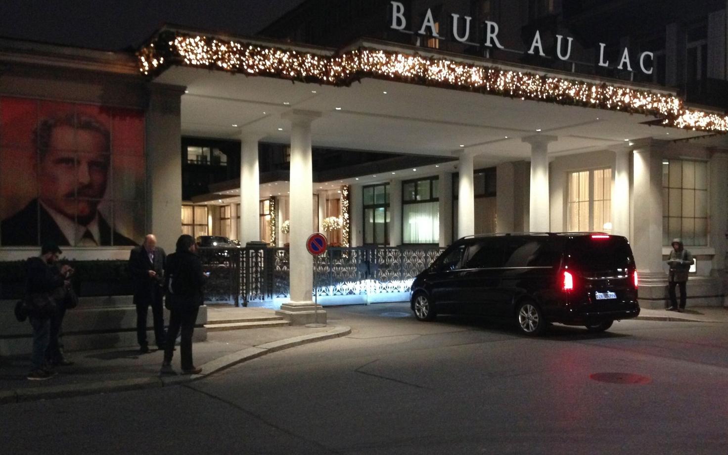 Zürichi hotell Baur au Lac, kus arreteerimised toimusid.