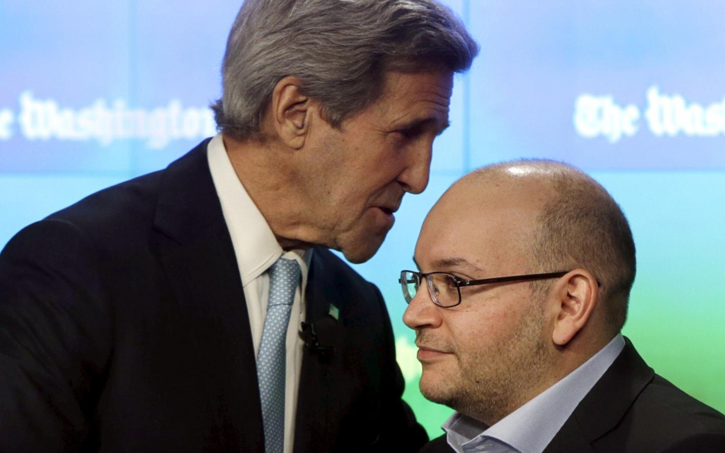 USA välisminister John Kerry ja Jason Rezaian.