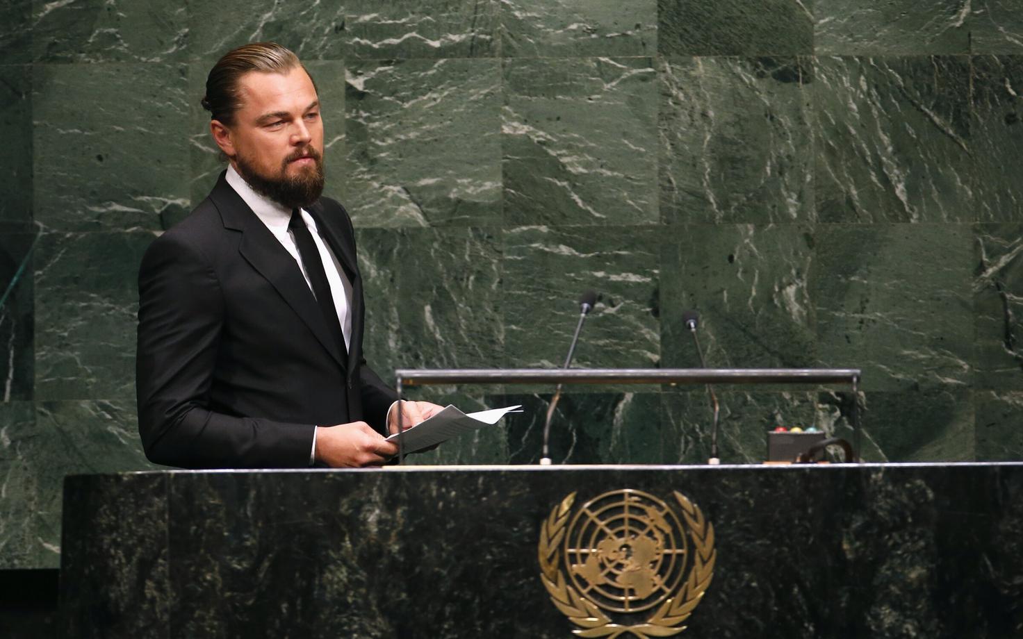 Leonardo DiCaprio kliimakonverentsil
