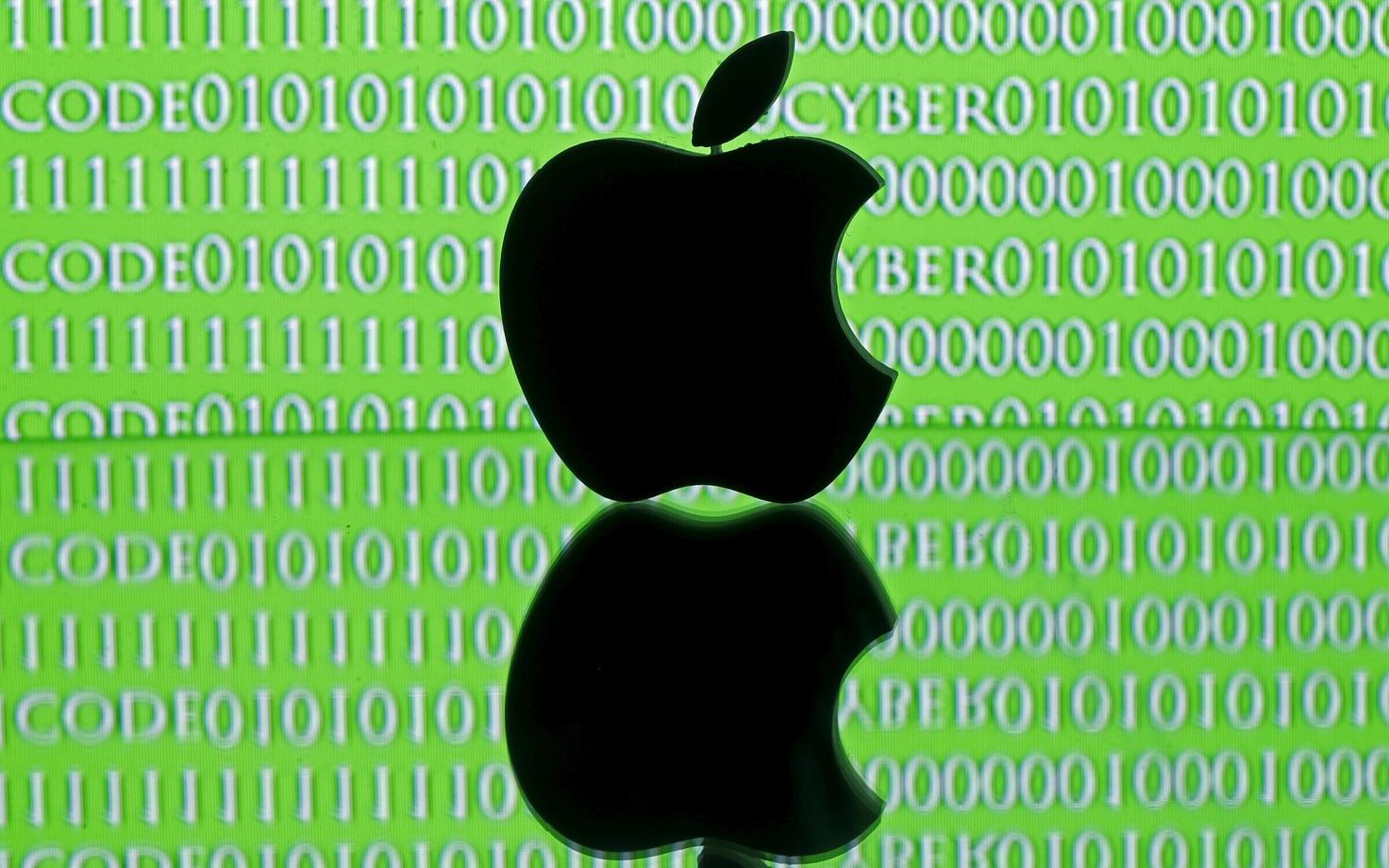 Apple logo.