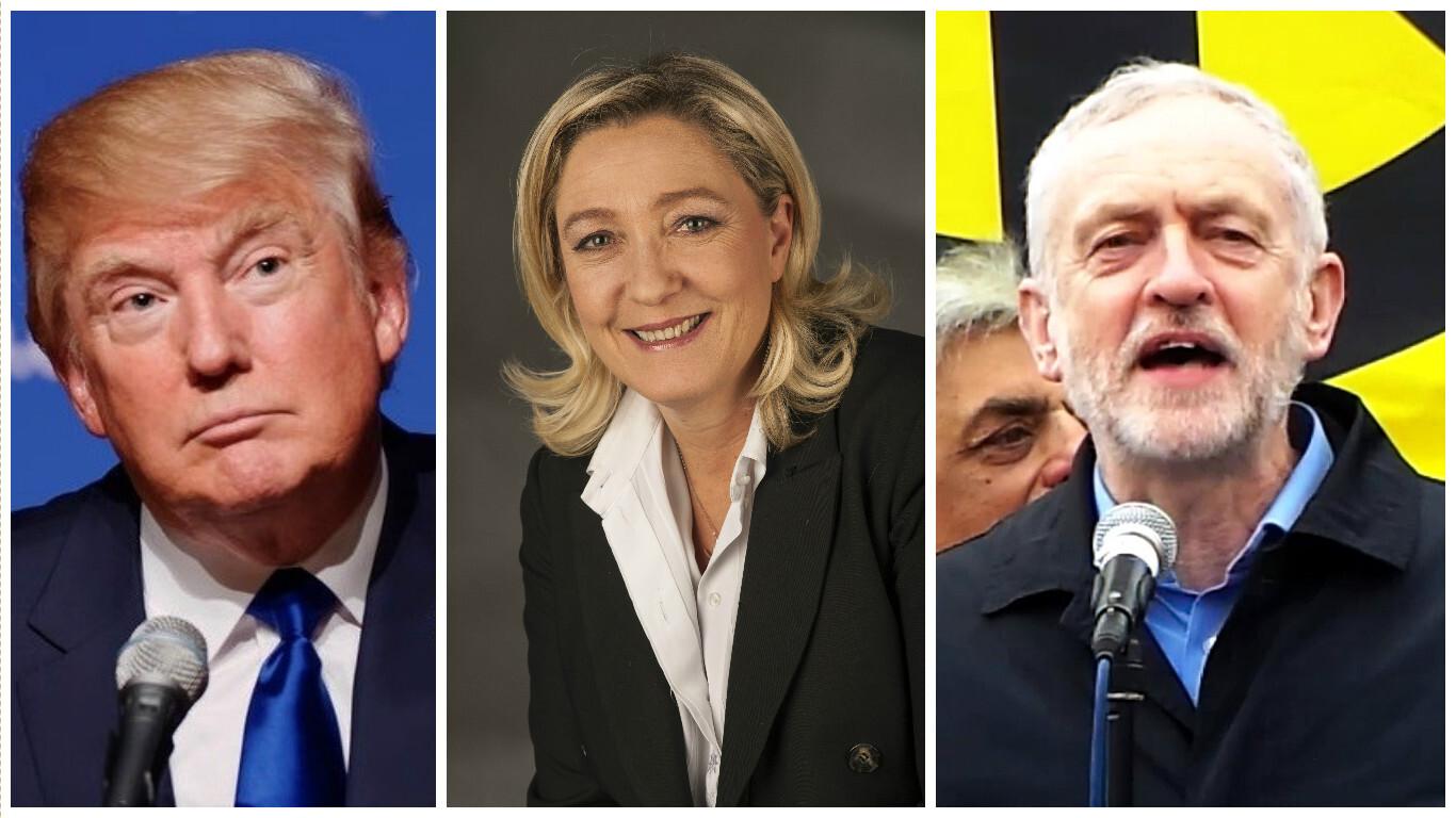 Donald Trump ja Marine Le Pen.