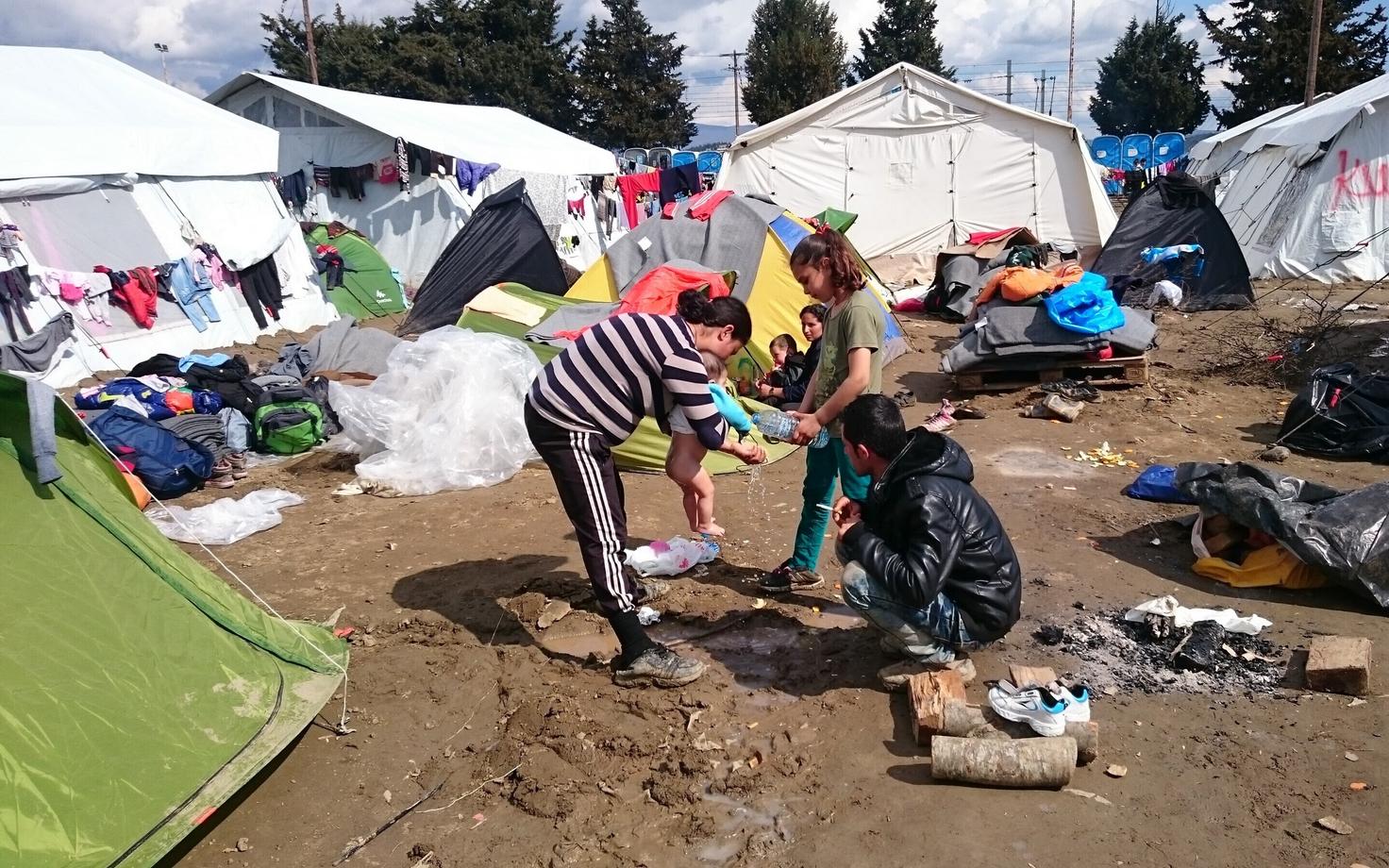 Idomeni põgenikelaager 2016. aasta märtsis.