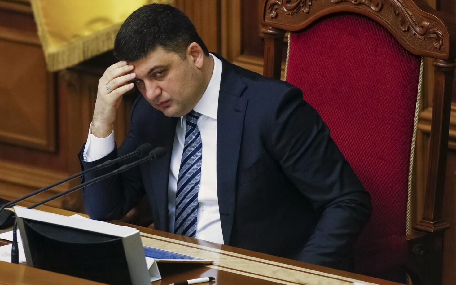 Ukraina ülemraada esimees Volodõmõr Groisman.