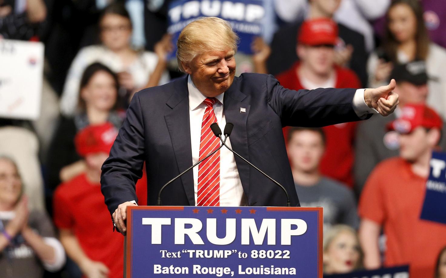 Donald Trump Louisiana kampaaniaüritusel