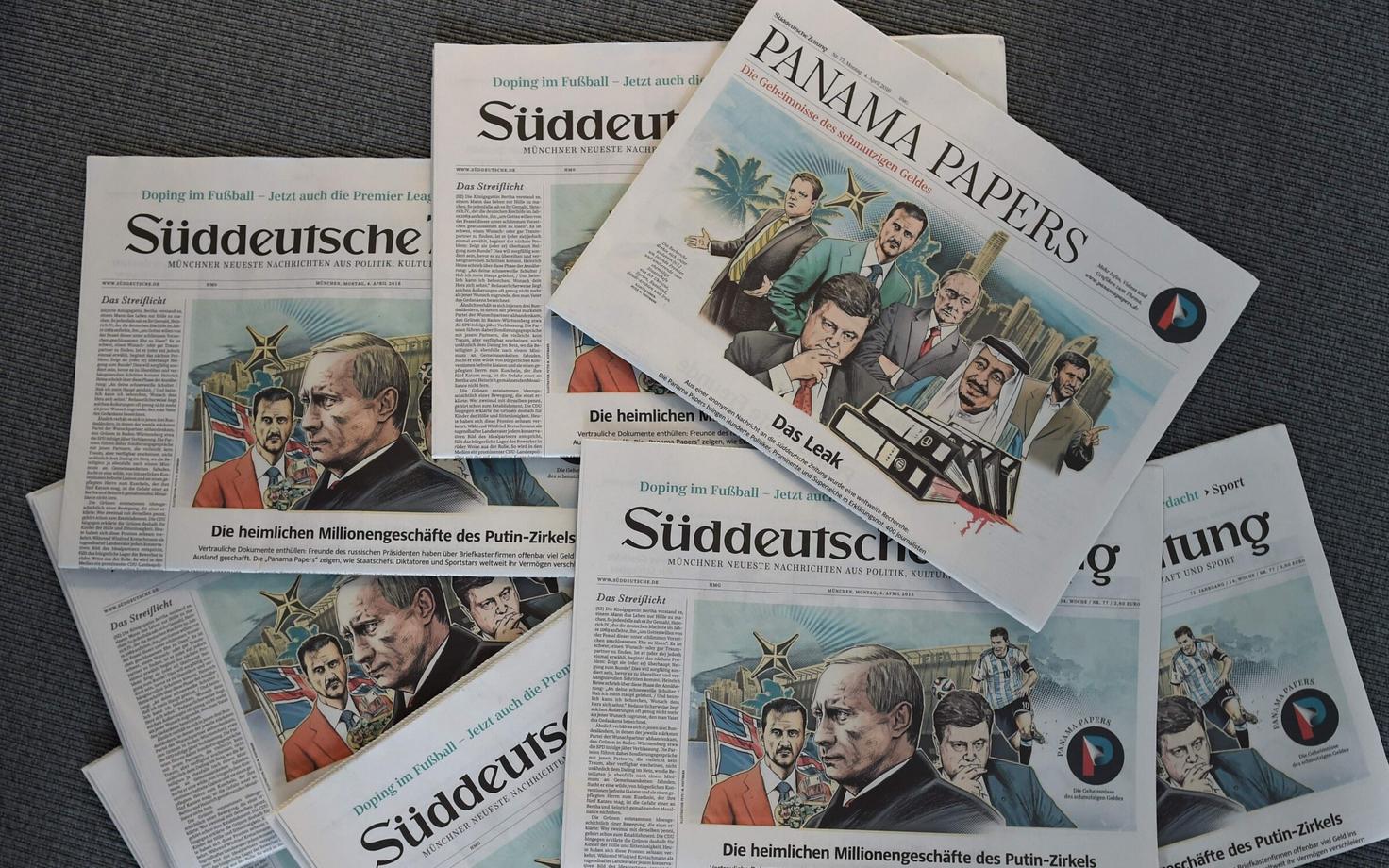 Panama dokumentide kajastus Süddeutsche Zeitungis erilehena.