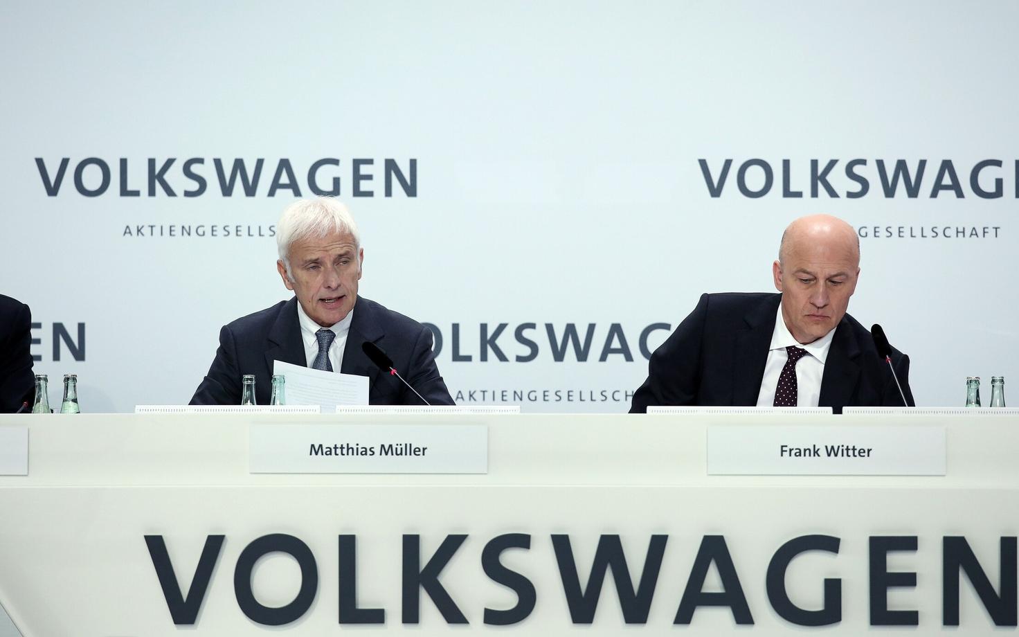 Volkswageni tegevjuht Matthias Müller ja finantsjuht Frank Witter.