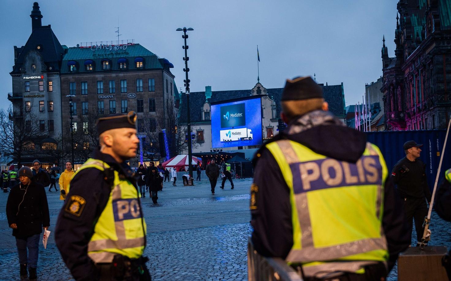 Rootsi politseinikud Malmös, arhiivifoto.