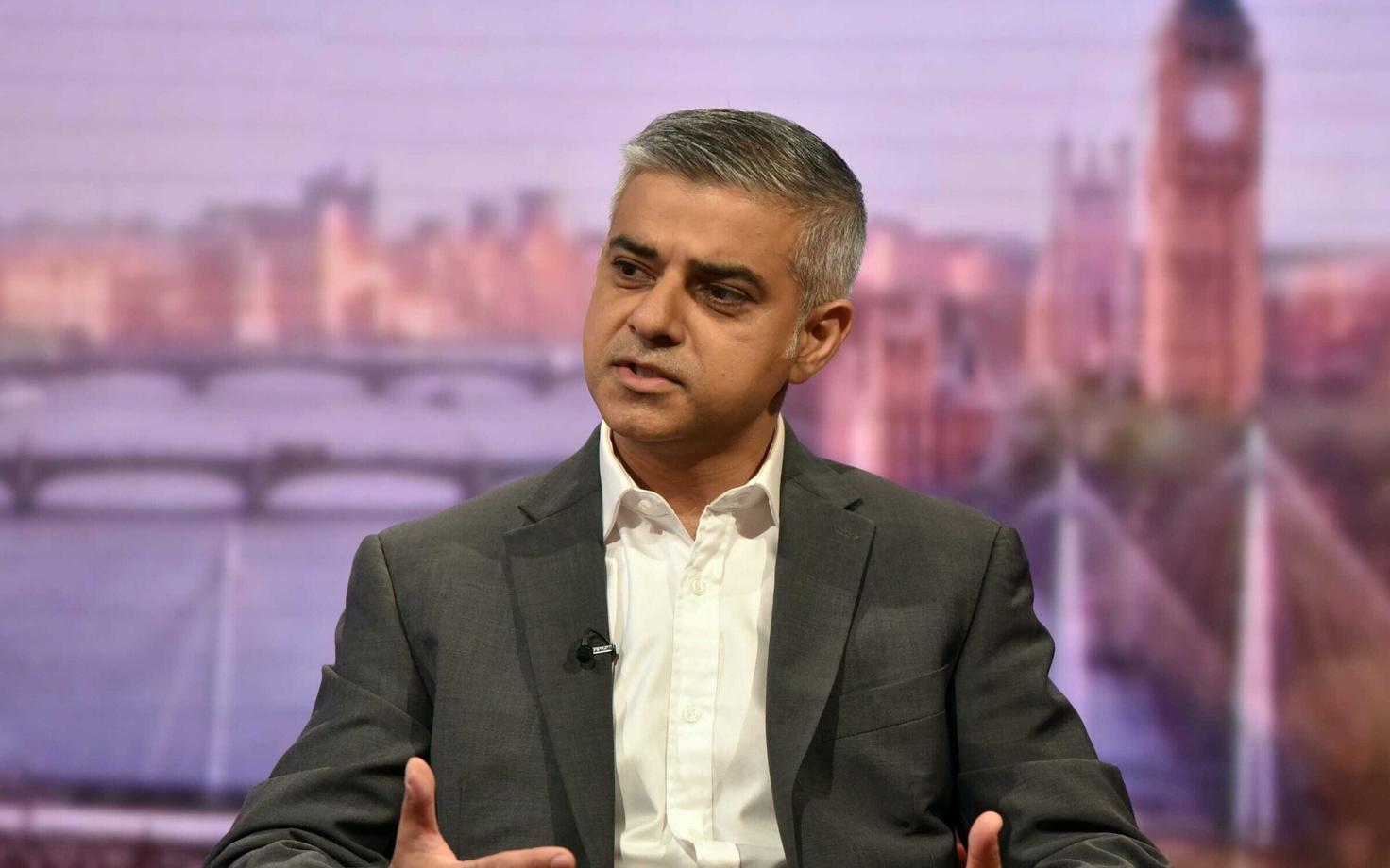 Londoni linnapea Sadiq Khan.