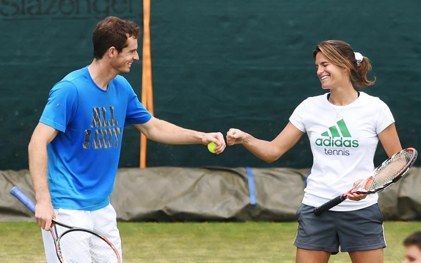 Andy Murray ja Amelie Mauresmo