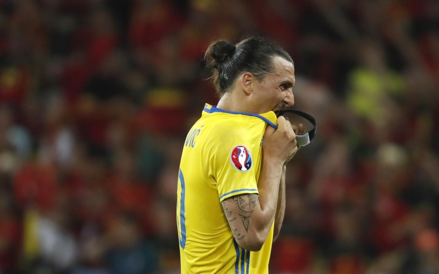 Pettunud Zlatan Ibrahimovic.