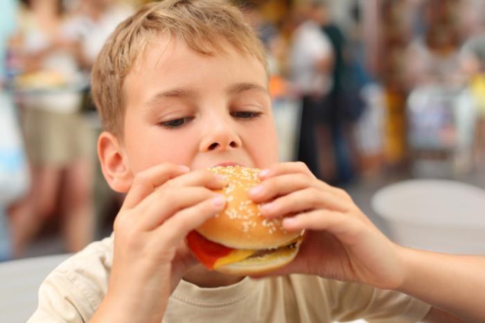 Laps hamburgeriga