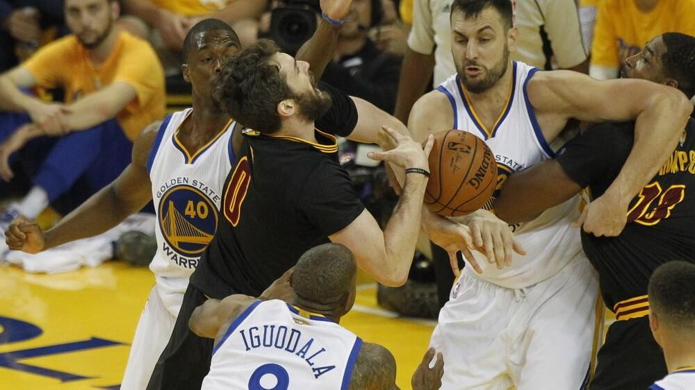 Harrison Barnes ja Andrew Bogut