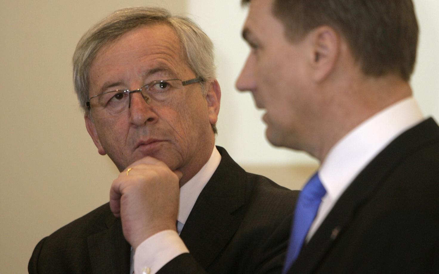 Juncker ja Ansip 2011. aastal Tallinnas.