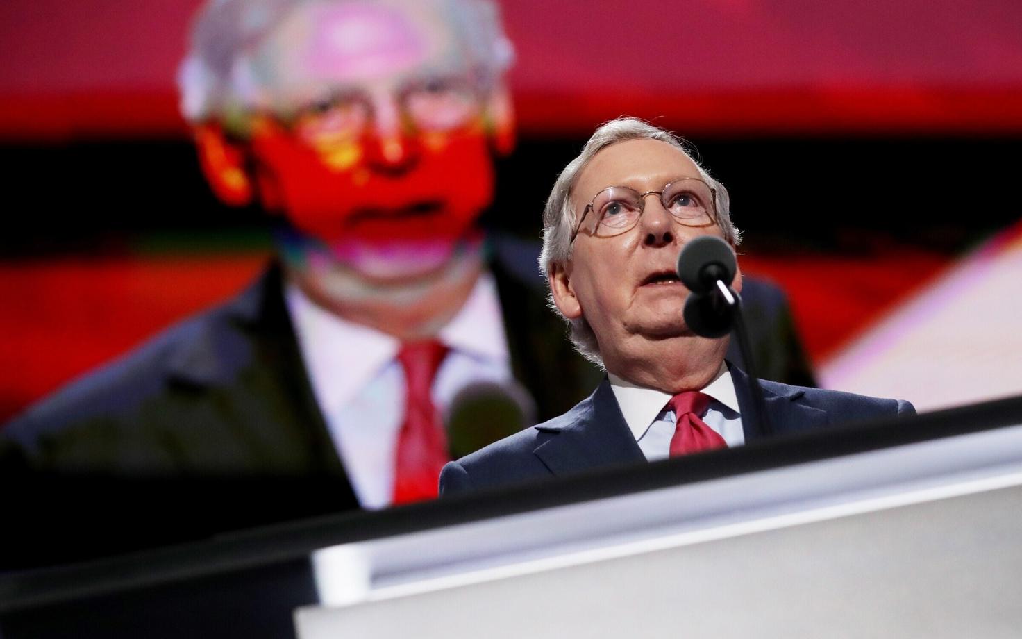 Senati vabariiklaste liider Mitch McConnell parteikongressil Clevelandis.