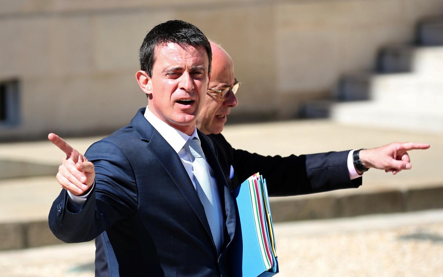 Manuel Valls (vasakul) ja Bernard Cazeneuve eelmisel nädalal Pariisis.