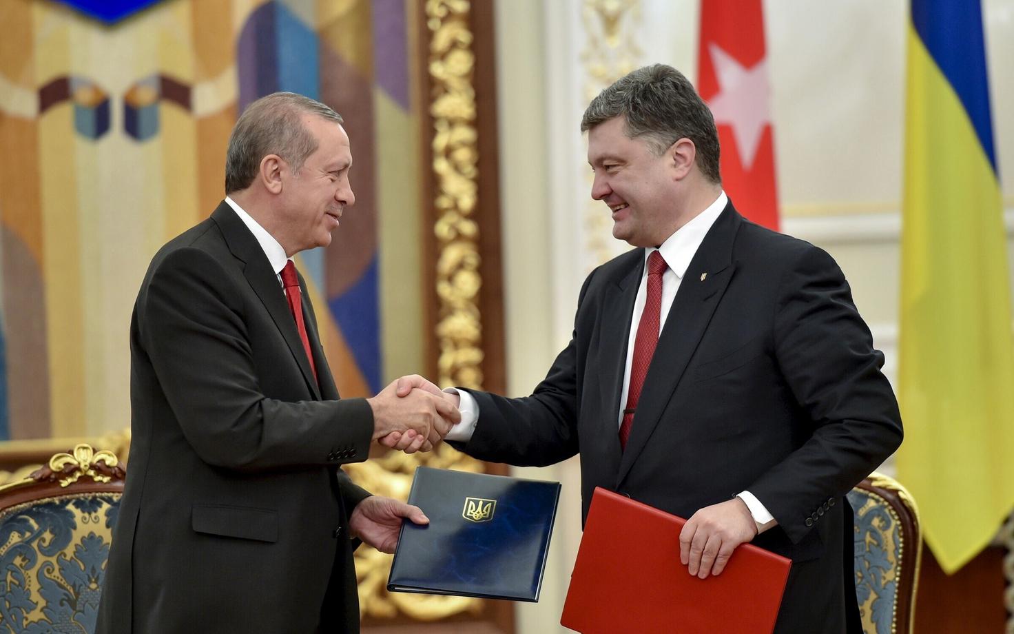Türgi president Recep Tayyip Erdoğan oma Ukraina kolleegiga.