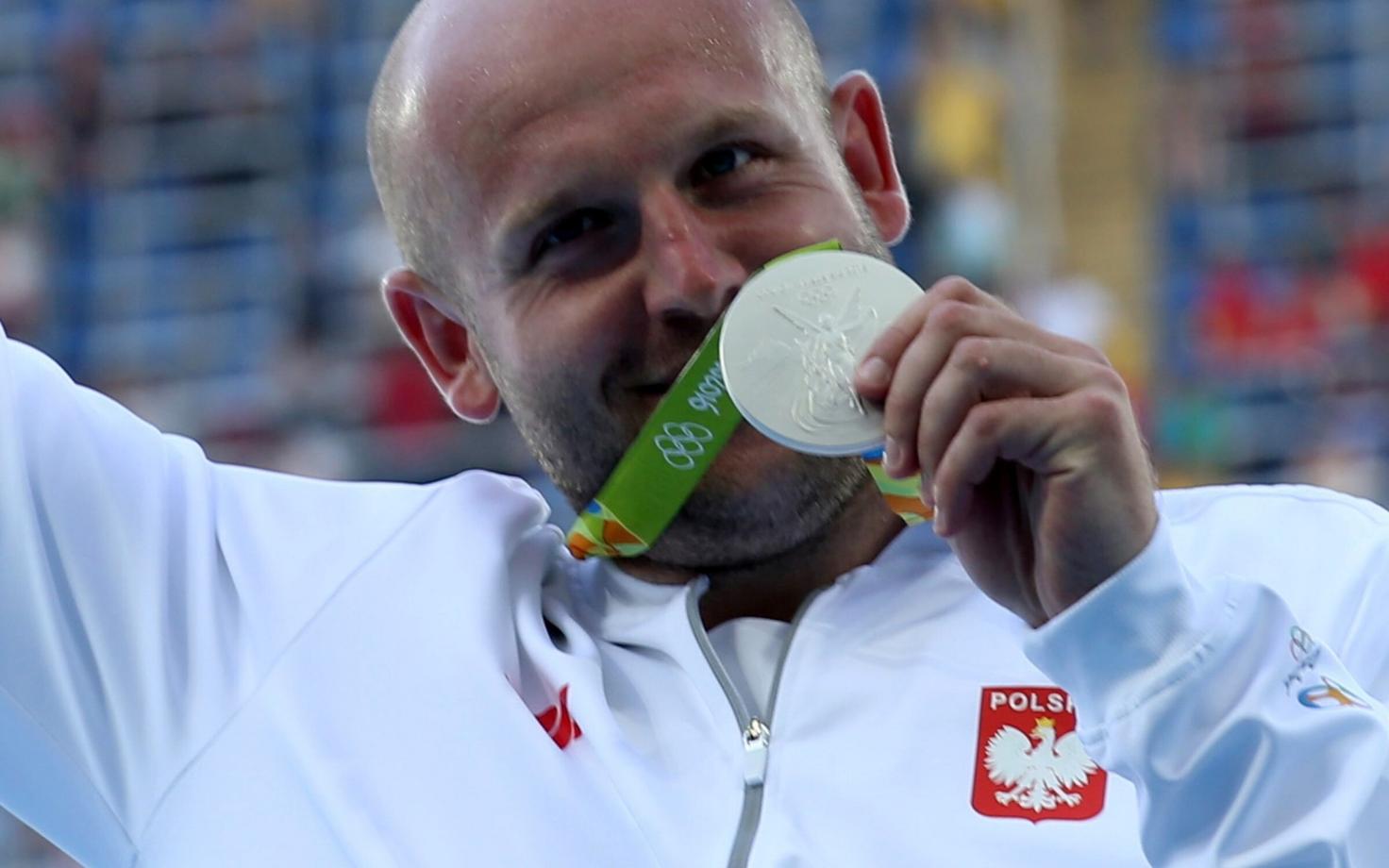 Piotr Malachowski Rio olümpiamängudelt võidetud hõbemedaliga