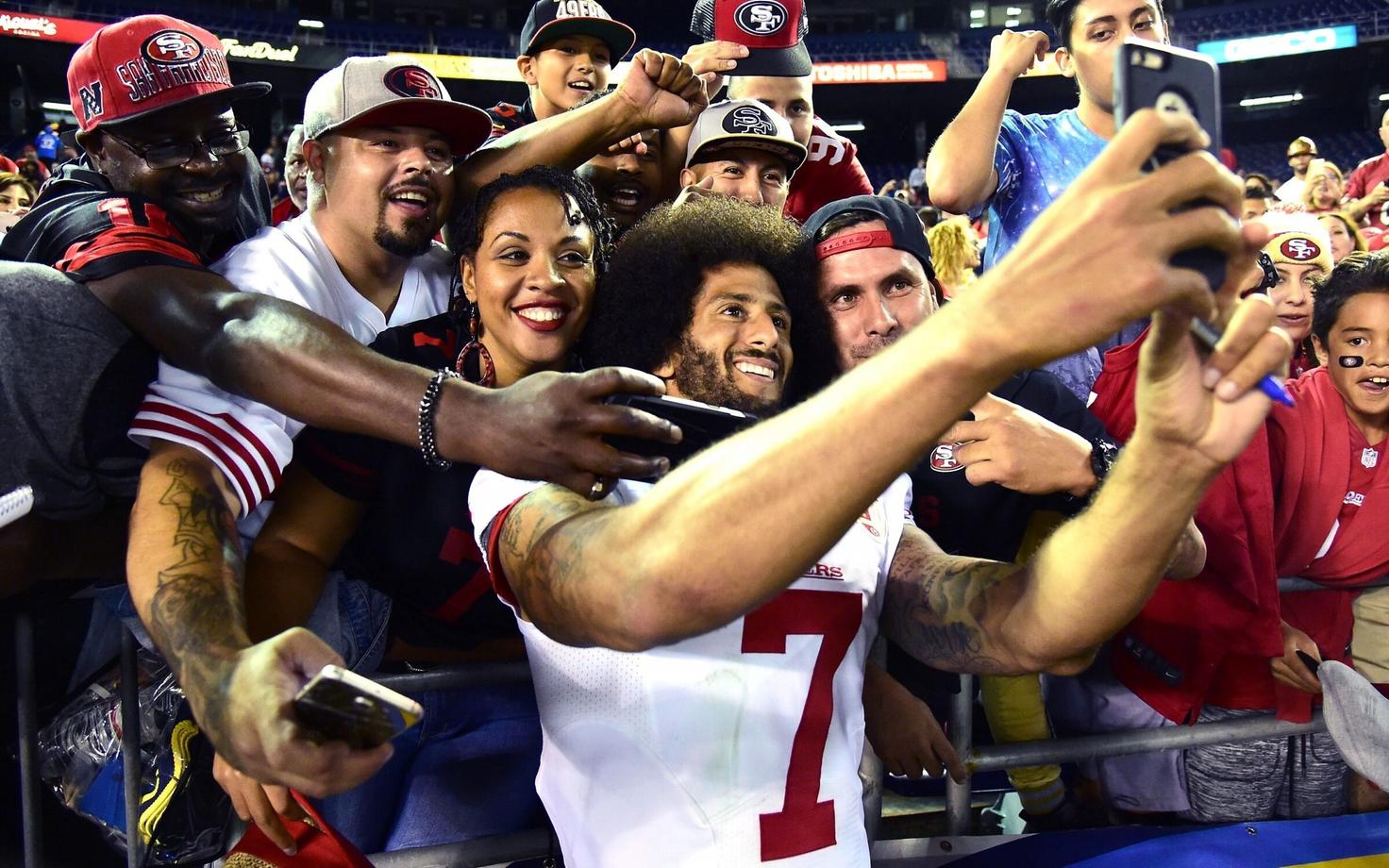 Colin Kaepernick pärast San Fransisco 49ersi ja Green Bay Packersi vahelist kohtumist
