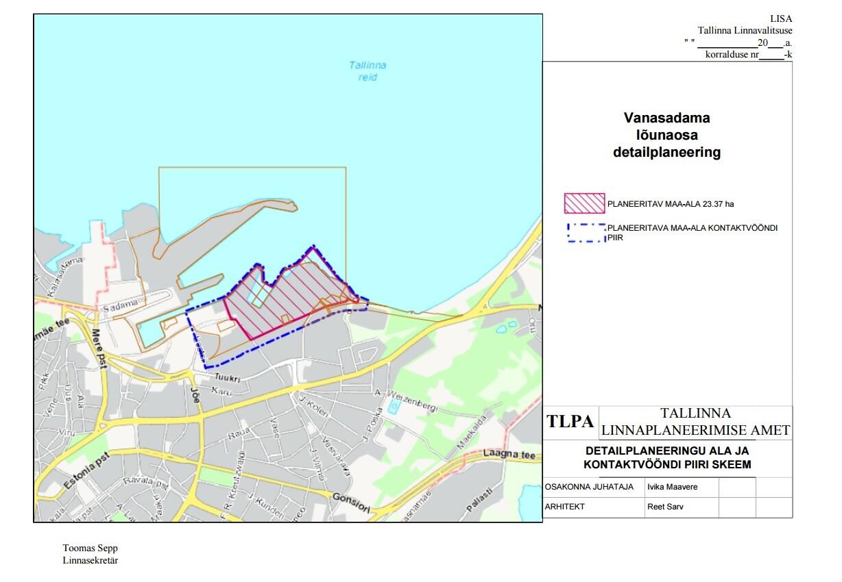 Vanasadama detailplaneeringu ala