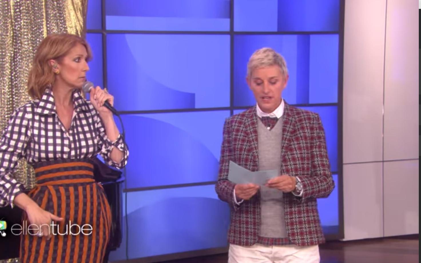 Celine Dion ja Ellen DeGeneres