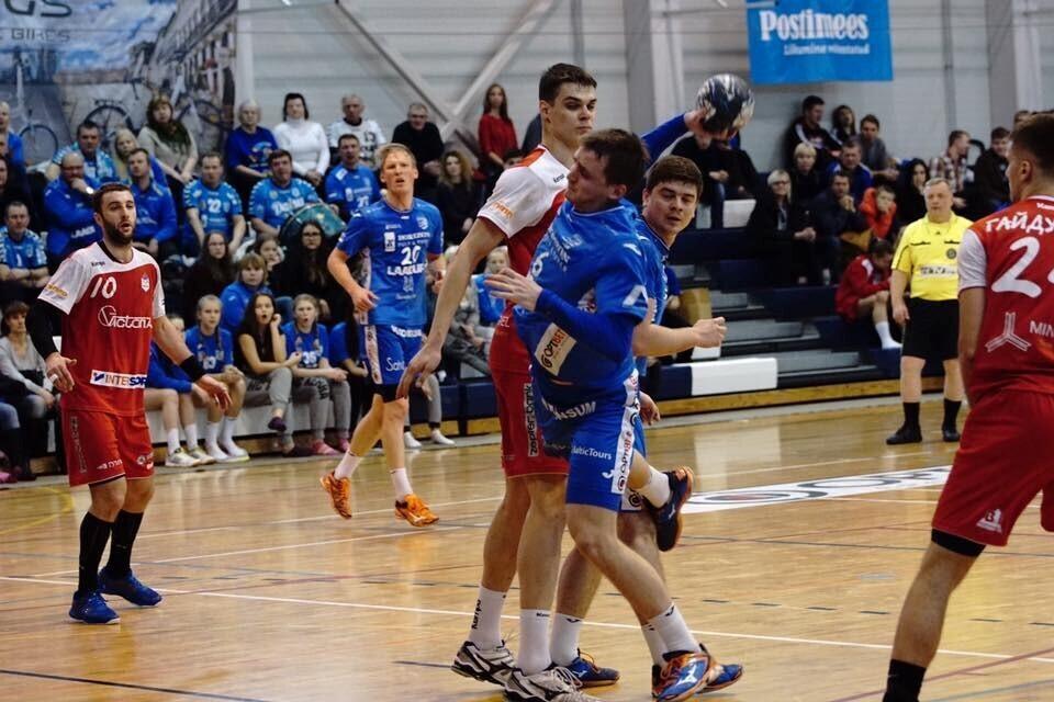 HC Kehra/Horizon Pulp&Paper alistas Balti liiga avavoorus 31:27 Minski SKA (viskel Siimo Tänvots)